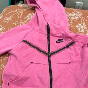 XS kids Nike tech fleece sweater in pink